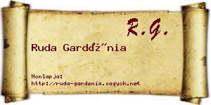 Ruda Gardénia névjegykártya